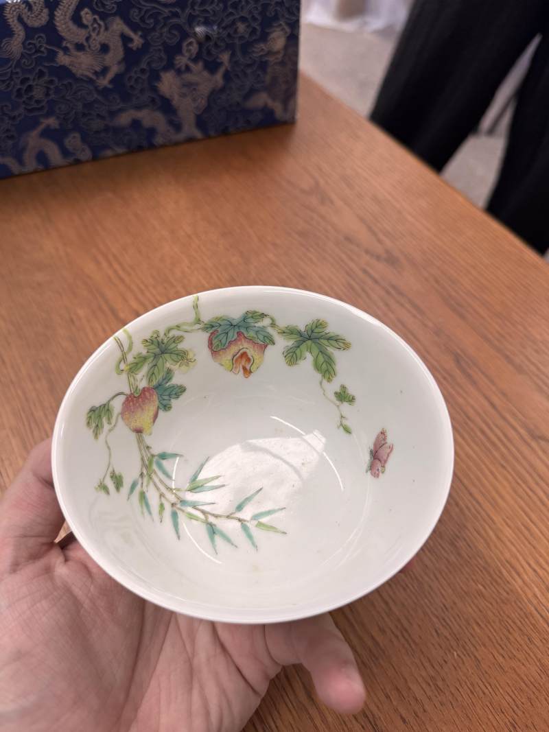 清道光 粉彩癩瓜紋蓋盌一對 《大清道光年製》款 | Santos Collection | A pair of fine Chinese famille-rose 'bitter melon' bowls and covers, Qing dynasty, Daoguang mark and period - 图24