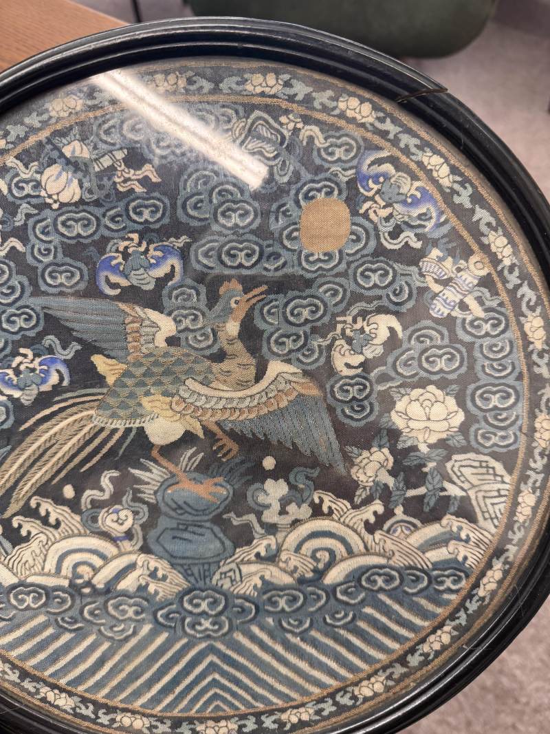 清十八/十九世紀 緙絲文官錦雞紋團補 | A fine Chinese silk kesi 'pheasant' roundel, Qing dynasty, 18th/19th century - 图10