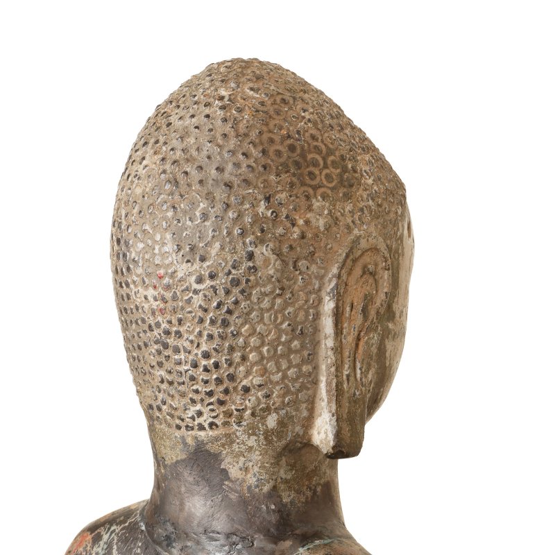 或為北齊 石雕佛立像 | A Chinese limestone figure of standing Buddha, possibly Northern Qi dynasty - 图4