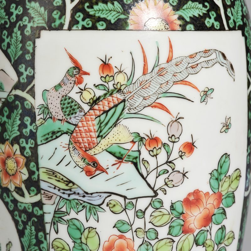 20世纪70年代 五彩花鸟瓶 - 图5