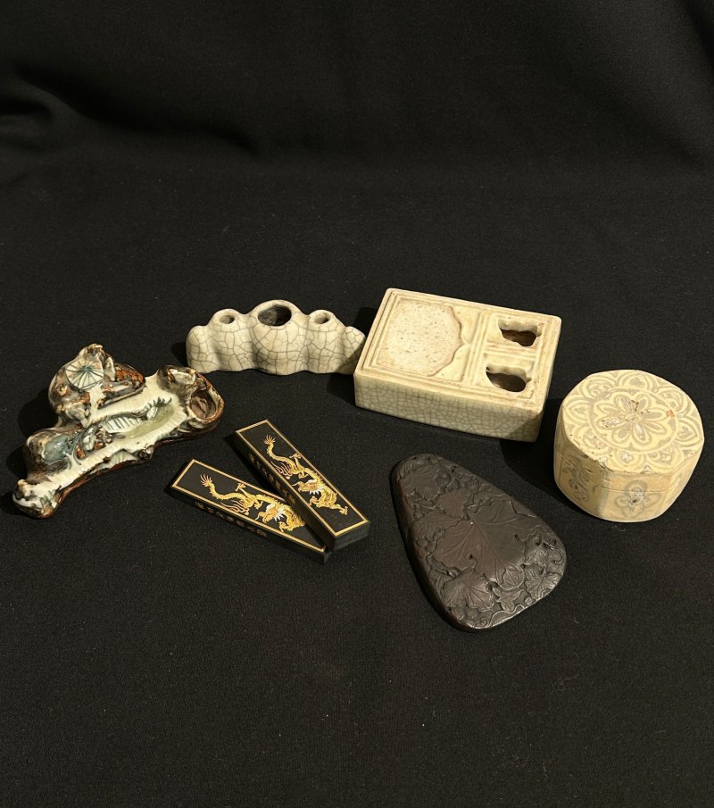 二十世紀 文房一組六件 （其一）及盒 | A GROUP OF SIX SCHOLAR'S OBJECTS - 图21