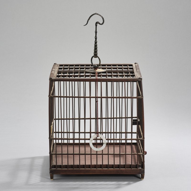 民国 花梨木鸟笼 - 图1