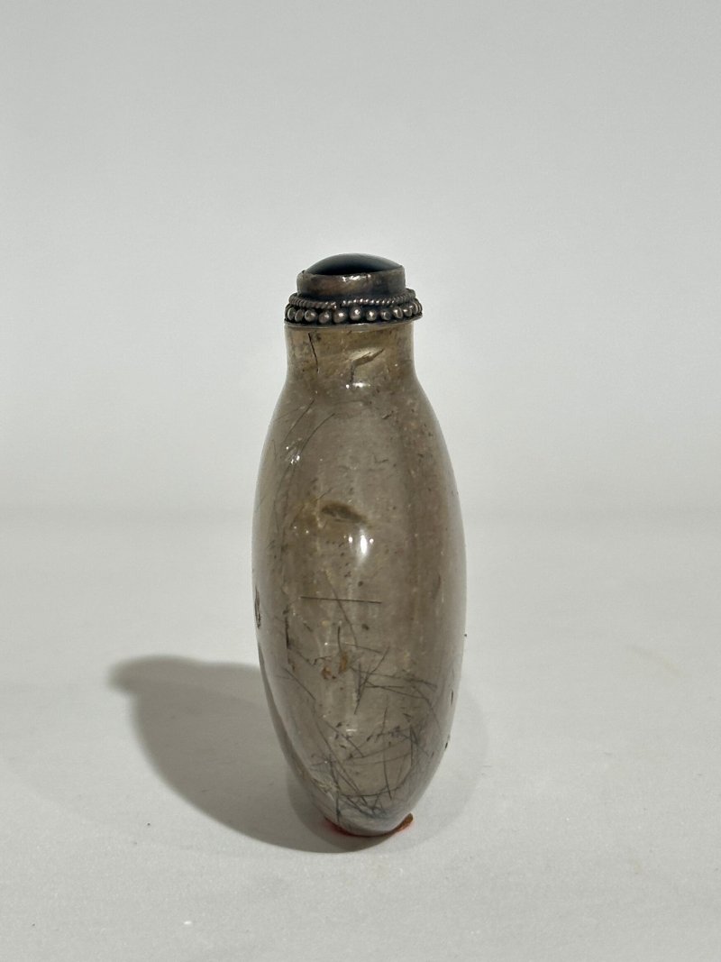 清十九世紀 發晶鼻煙壺 | A HAIR CRYSTYAL SNUFF BOTTLE - 图8