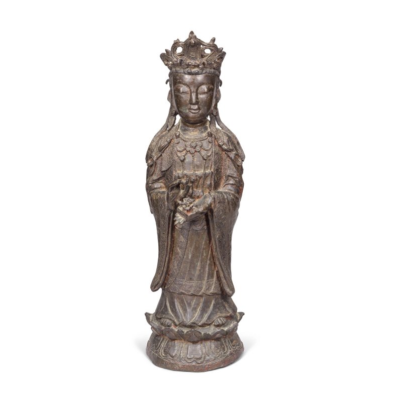 明 銅鎏金西王母像 | A GILT BRONZE FIGURE OF XIWANGMU