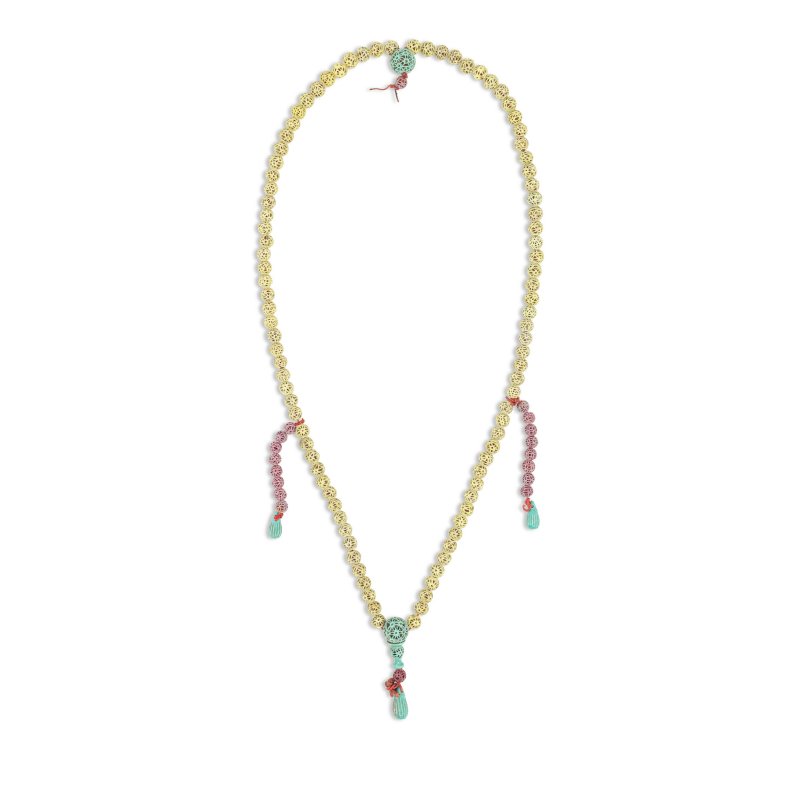 二十世紀 瓷朝珠 | A PORCELAIN COURT NECKLACE, CHAOZHU