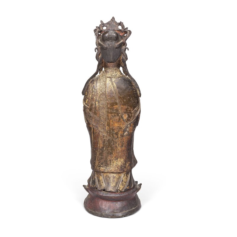 明 銅鎏金西王母像 | A GILT BRONZE FIGURE OF XIWANGMU - 图2