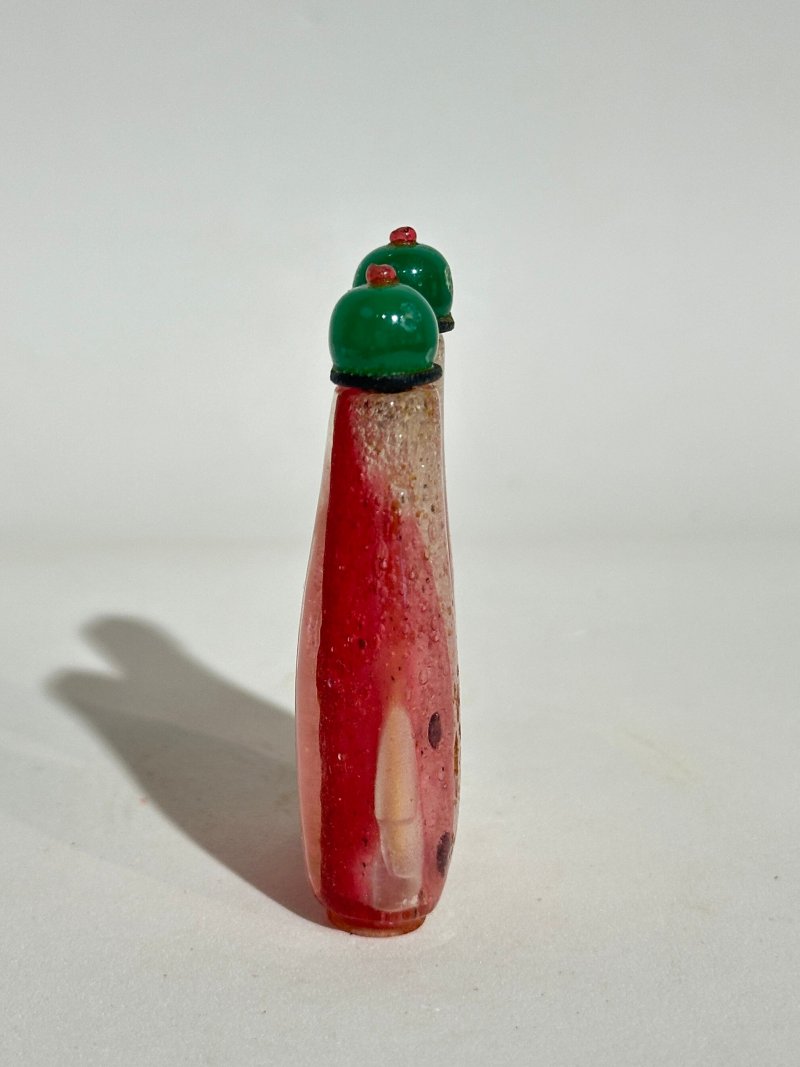 十九世紀 玻璃鼻煙壺五件 | FIVE GLASS SNUFF BOTTLES - 图29