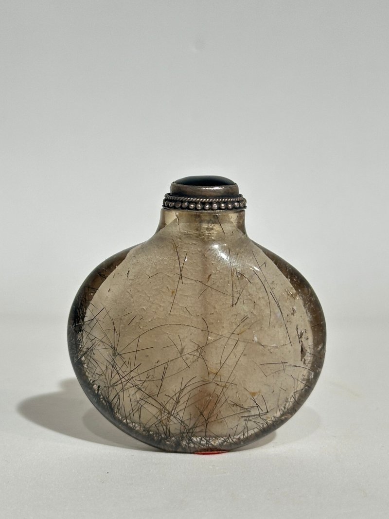 清十九世紀 發晶鼻煙壺 | A HAIR CRYSTYAL SNUFF BOTTLE - 图10