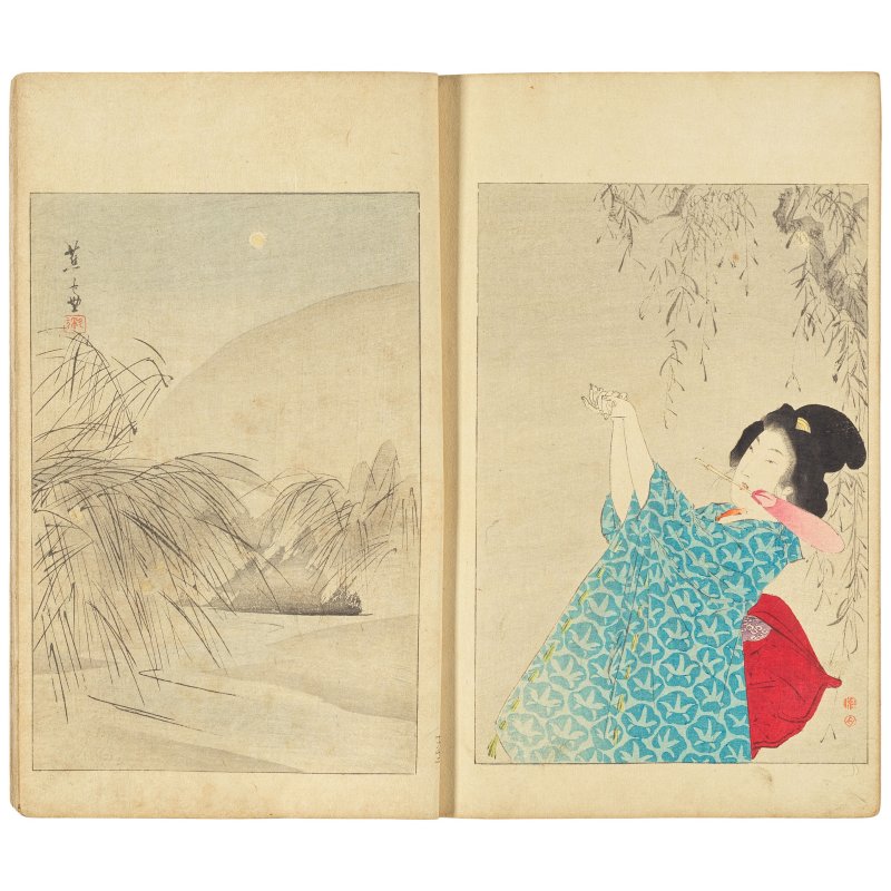 TWO VOLUMES OF BIJUTSU SEKAI (WORLD OF FINE ARTS); PRINTS BY UTAGAWA KUNISADA (1786-1865), OGATA GEKKO (1859-1920) AND TOYOHARA KUNICHIKA (1835-1900) - 图2