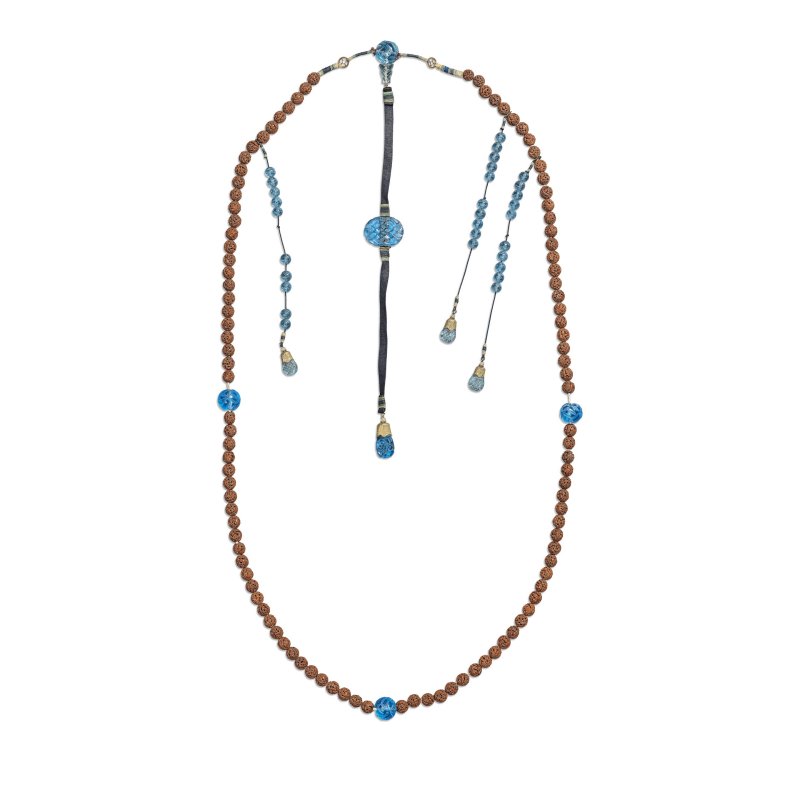 清 藍琉璃朝珠 | A COURT NECKLACE, CHAOZHU