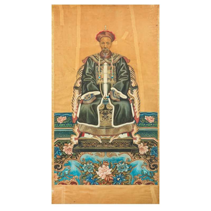清 彭玉麟肖像 設色紙本 鏡框 | A PORTRAIT OF PENG YULIN (1817-1890)
