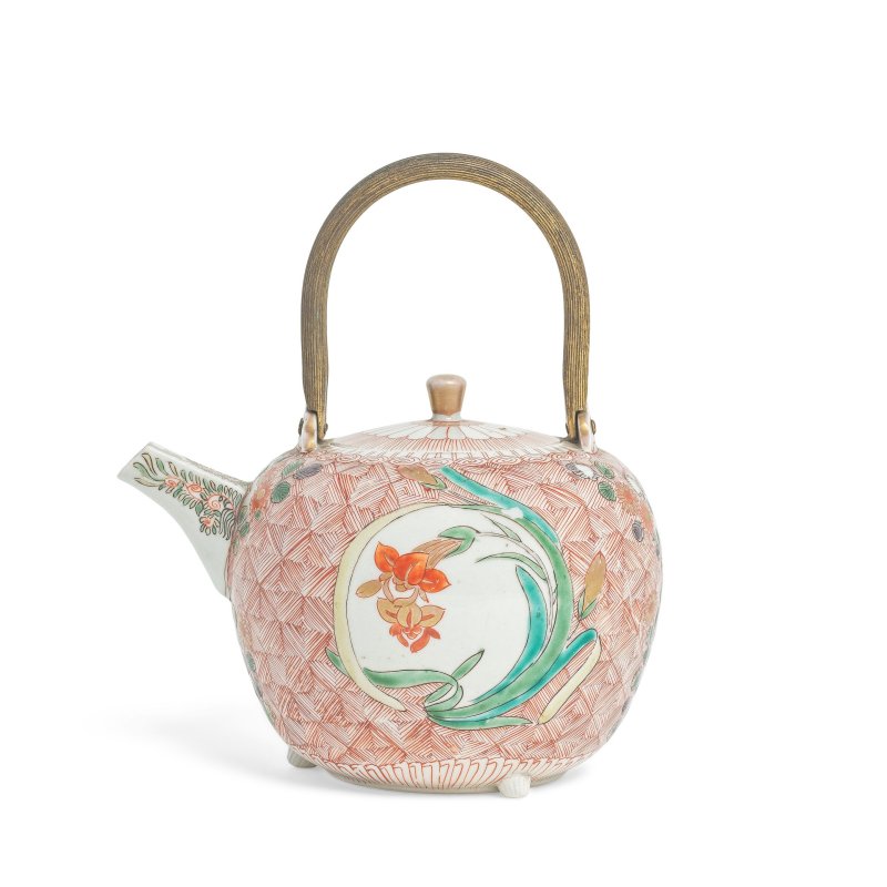 江戶時代 十七世紀晚期 有田燒壺 | AN ARITA EWER AND COVER