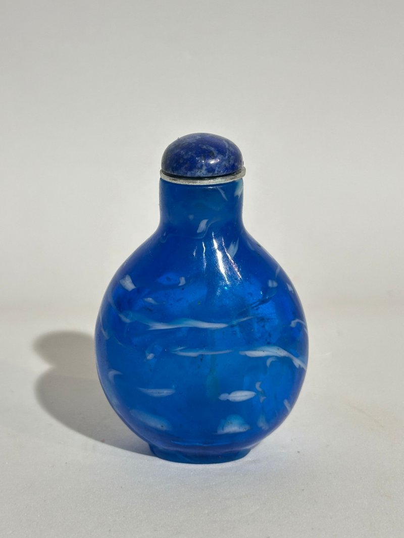 十九世紀 玻璃鼻煙壺五件 | FIVE GLASS SNUFF BOTTLES - 图26