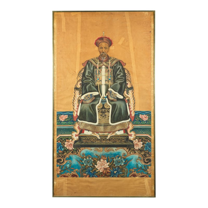 清 彭玉麟肖像 設色紙本 鏡框 | A PORTRAIT OF PENG YULIN (1817-1890) - 图2
