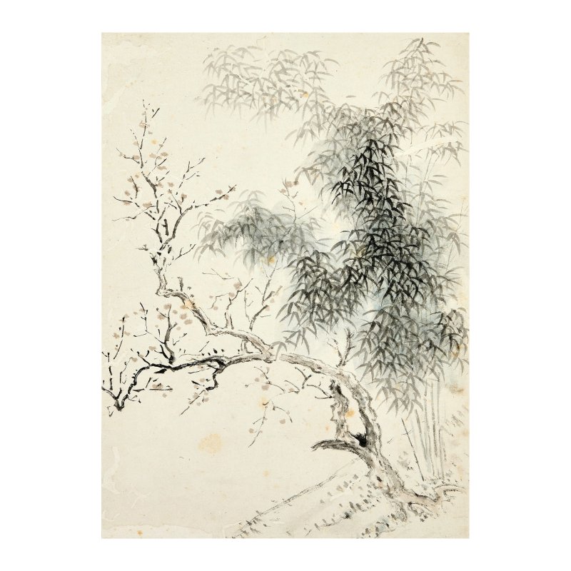 藍漣 山水人物冊頁八開 設色紙本 | LAN LIAN (1650-1730) - 图7