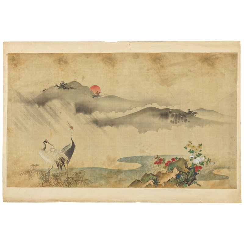 中國扇畫三幅 水墨紙本 日本風景圖五幅 水墨絹本 | THREE CHINESE FAN PAINTINGS AND FIVE JAPANESE 'LANDSCAPE' PAINTINGS - 图6