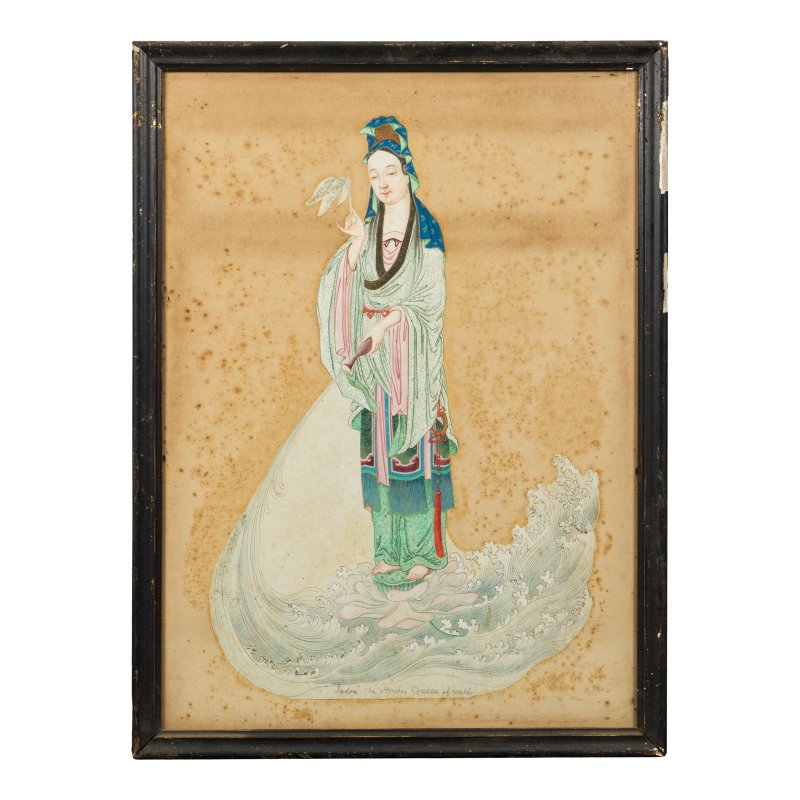 中國畫家 十九世紀 聖賢圖九幅 設色紙本 裝框 | CHINESE ARTIST (19TH CENTURY) - 图6