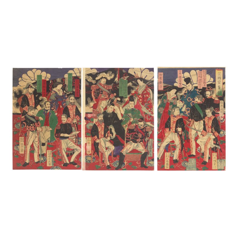 TAGUCHI BEISAKU (1864-1903), ADACHI GINKO (ACT.1870-1890), TOYOHARA CHIKANOBU (1838-1912), NAKAZAWA TOSHIAKI (1864-1921), OZAKI TOSHITANE (ACT.1882-1897), TSUKIOKA YOSHITOSHI (1839-1892), KOBAYASHI KIYOCHIKA (1847-1915), UTAGAWA KUNIMASA V (1874-1944) - 图22