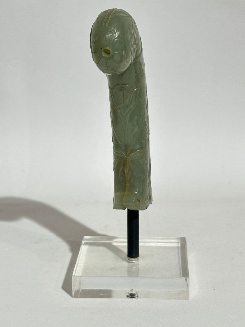 莫臥兒 十九世紀 翠玉刀柄 | A GREEN JADE HILT - 图6