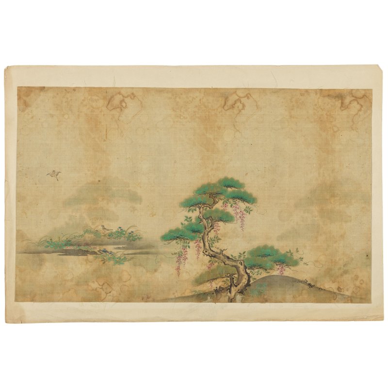 中國扇畫三幅 水墨紙本 日本風景圖五幅 水墨絹本 | THREE CHINESE FAN PAINTINGS AND FIVE JAPANESE 'LANDSCAPE' PAINTINGS - 图7