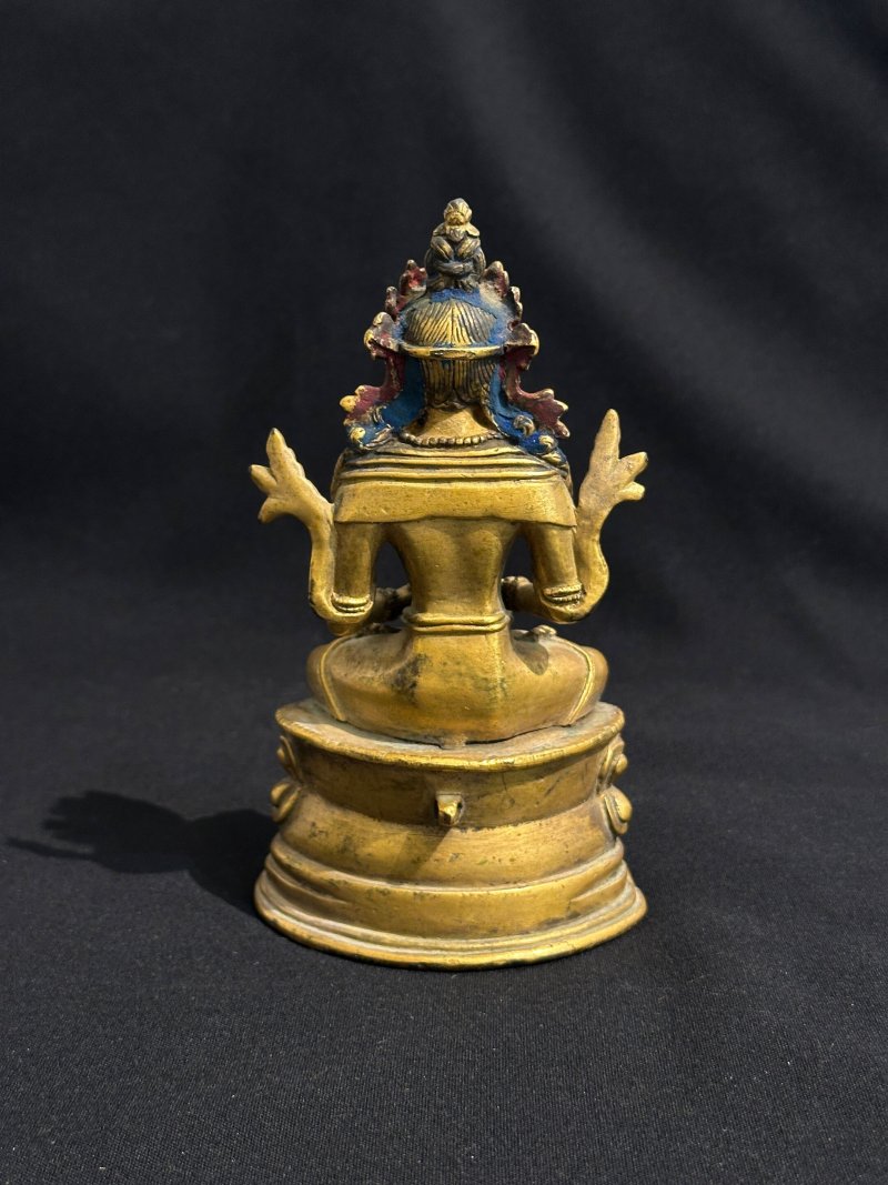 （或）十八世紀 帕拉復興風格 銅鎏金無量壽佛坐像 | A GILT-BRONZE FIGURE OF AMITAYUS - 图8