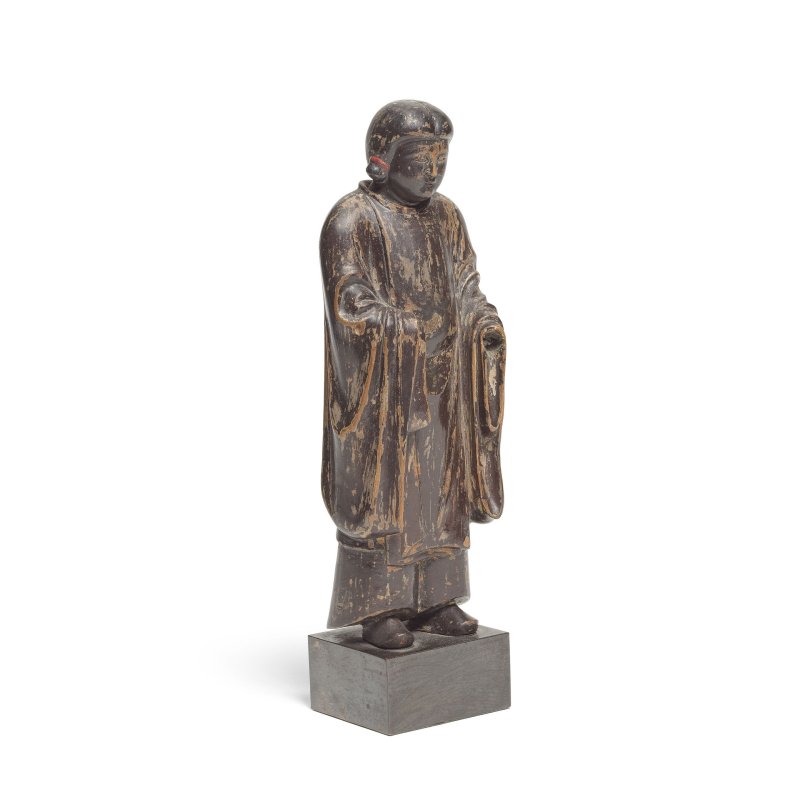 室町時代 十六世紀 漆木雕聖德太子像 | A CARVED LACQUERED WOOD FIGURE OF PRINCE SHOTOKU TAISHI - 图3