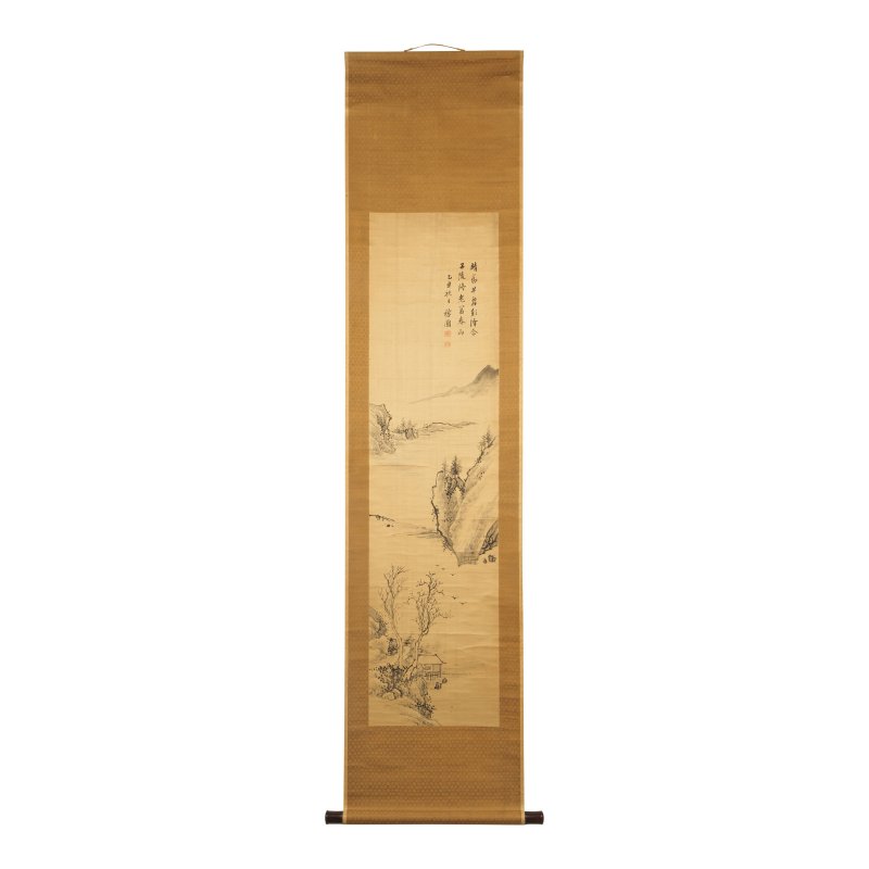 江稼圃 富春山 水墨紙本 立軸 一八零五年 | JIANG JIAPU (LATE 18TH/EARLY 19TH CENTURY); WU GUXIANG (1848-1903) - 图4