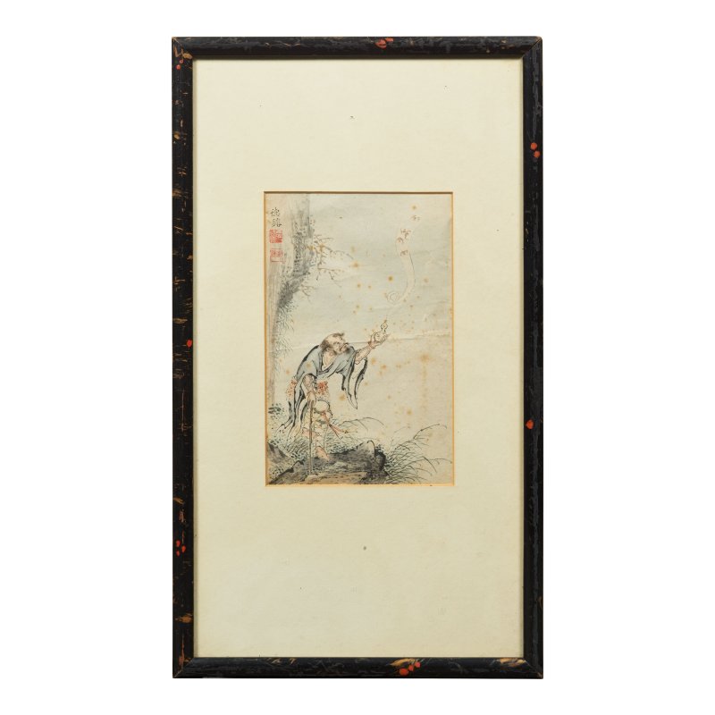 張炳 莊燦 范德鎔 宋光照 嚴煜 人物圖十四幅 設色紙本 鏡框 | ZHANG BING (1709-1761); ZHUANG CAN; FAN DEMING; SONG GUANGZHAO; YAN YU (ACTIVE C.1736-1795) - 图15
