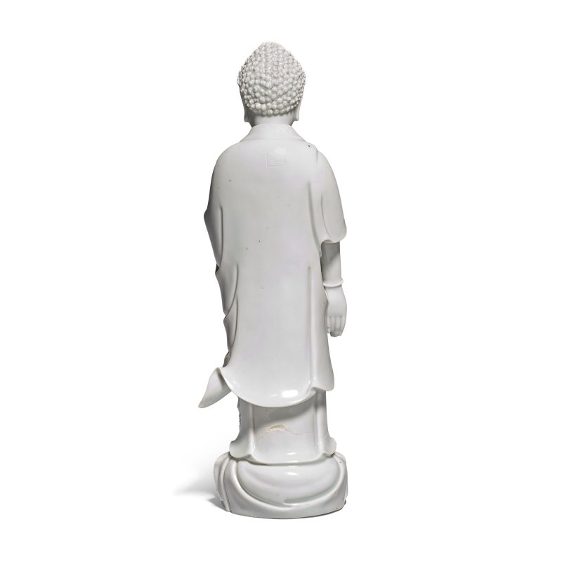 民國 德化窯佛像 | A BLANC-DE-CHINE FIGURE OF BUDDHA - 图2