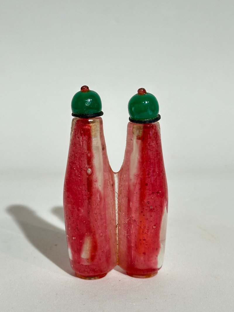十九世紀 玻璃鼻煙壺五件 | FIVE GLASS SNUFF BOTTLES - 图2