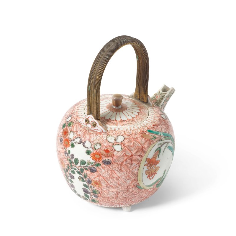 江戶時代 十七世紀晚期 有田燒壺 | AN ARITA EWER AND COVER - 图5