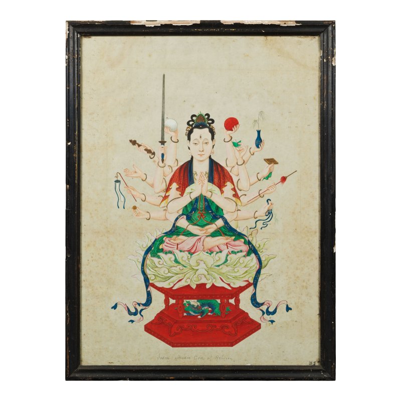 中國畫家 十九世紀 聖賢圖九幅 設色紙本 裝框 | CHINESE ARTIST (19TH CENTURY) - 图8