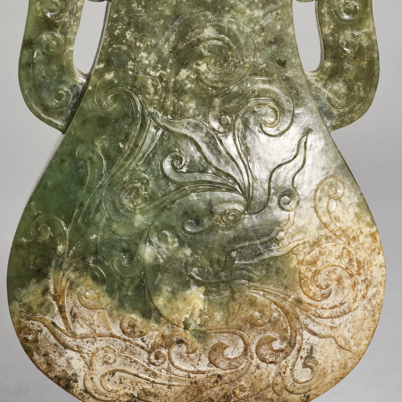20世纪70年代 青玉兽钮瓶 - 图10