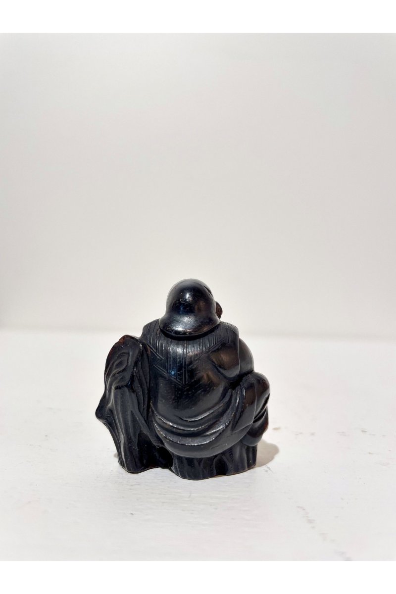 A WOOD NETSUKE OF HANASAKA JIISAN - 图5