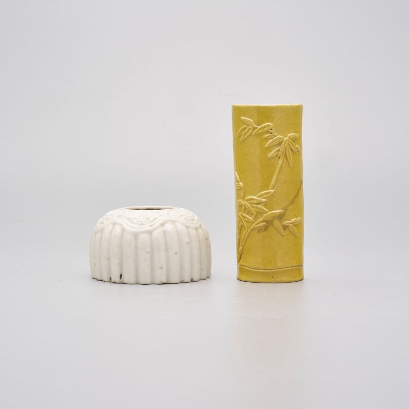 十九世紀至二十世紀上半葉 瓷文房五件 （鯉魚筆擱）朝鮮 | FIVE CERAMIC SCHOLAR'S OBJECTS - 图12