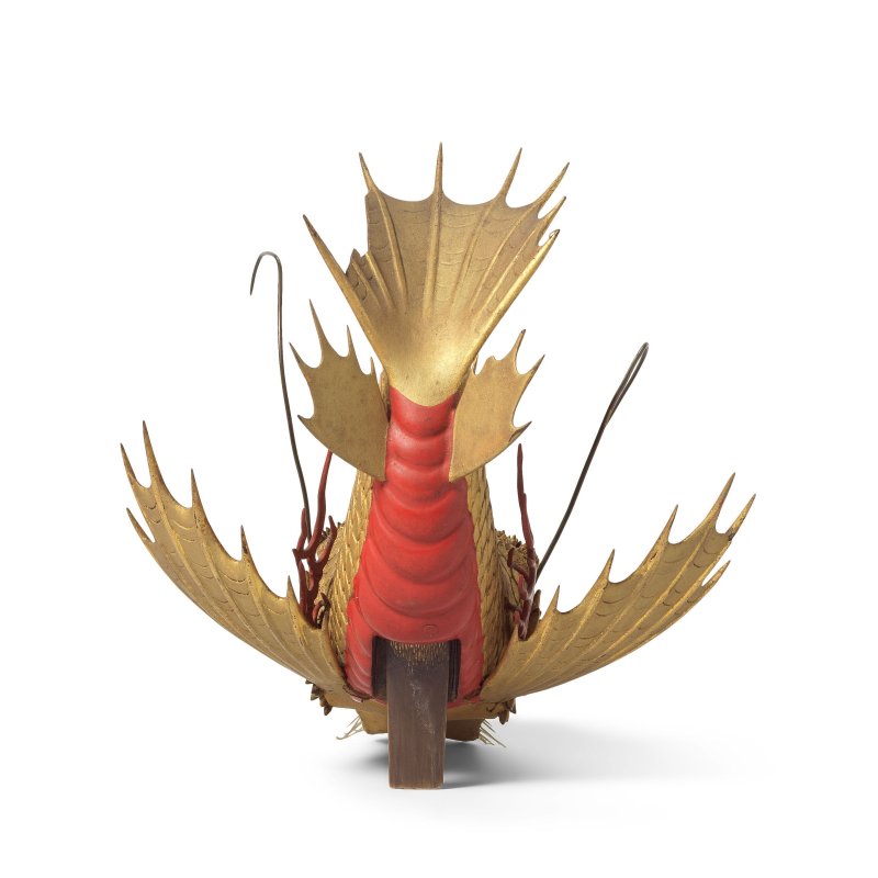 十九世紀 漆金龍前立 | A GOLD-LACQUERED WOOD 'DRAGON' MAEDATE - 图4