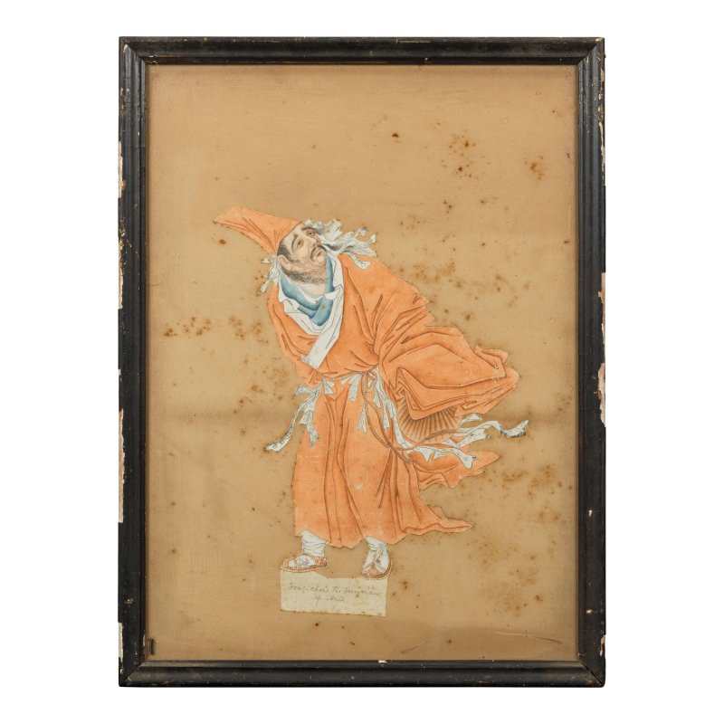 中國畫家 十九世紀 聖賢圖九幅 設色紙本 裝框 | CHINESE ARTIST (19TH CENTURY) - 图10