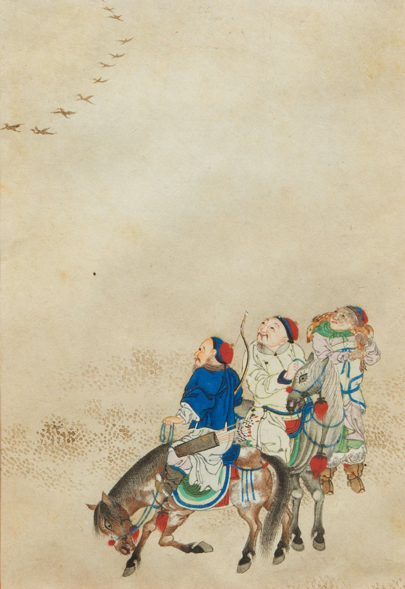 張炳 莊燦 范德鎔 宋光照 嚴煜 人物圖十四幅 設色紙本 鏡框 | ZHANG BING (1709-1761); ZHUANG CAN; FAN DEMING; SONG GUANGZHAO; YAN YU (ACTIVE C.1736-1795) - 图4