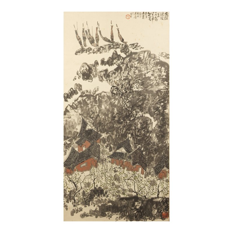 李華生 五溪渡圖 水墨紙本 立軸 | LI HUASHENG (1944-2018)