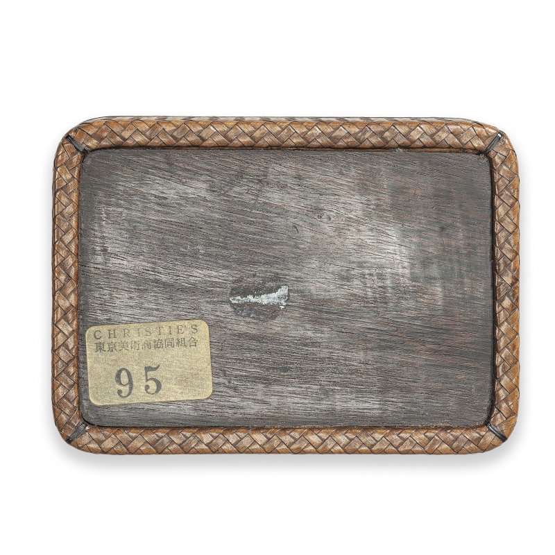 明治時代 銅錯銀藤編蓋盒 | A SILVER-INLAID-BRONZE INSET RATTAN-MOUNTED BOX AND COVER - 图3