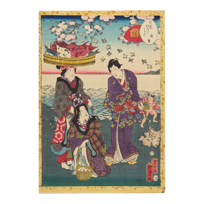 UTAGAWA HIROSHIGE II (1826-1869), UTAGAWA KUNISADA (1786-1864) AND UTAGAWA KUNISADA II (1823-1880) - 图3