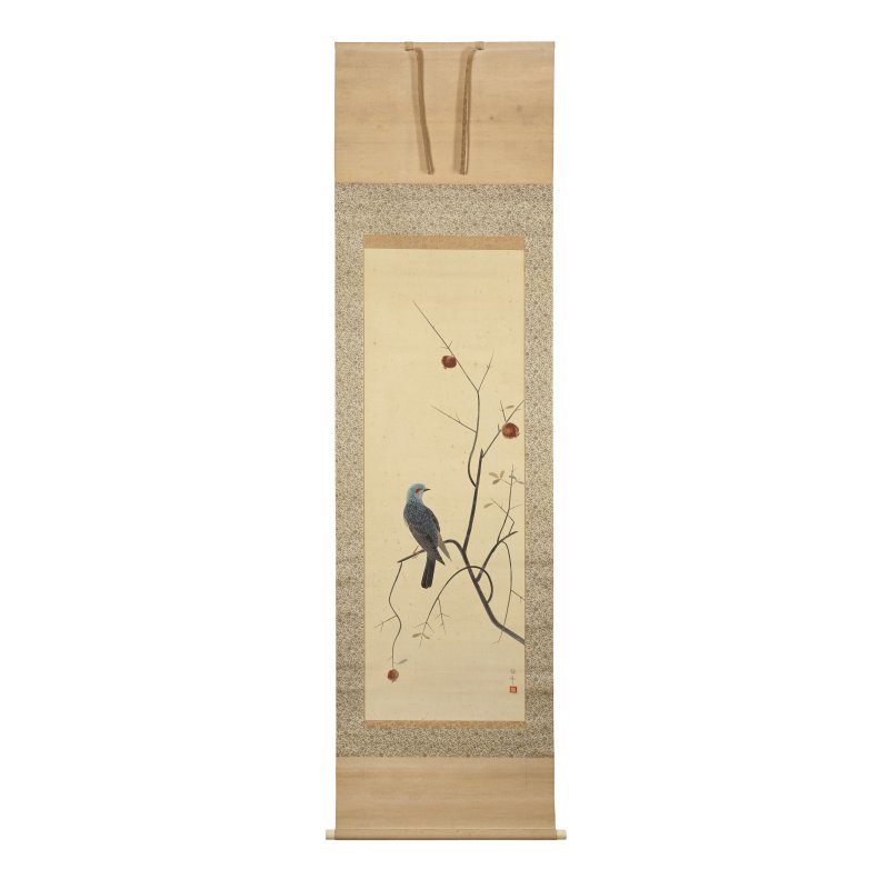 小谷津任牛 伊藤雨村 尾形月耕派 村越其栄（傳） 立軸四幅 水墨絹本 | KOYATSU NINGYU; ITO USON; PUPIL OF OGATA GEKKO; ATTRIBUTED TO MURAKOSHI KIEI - 图9