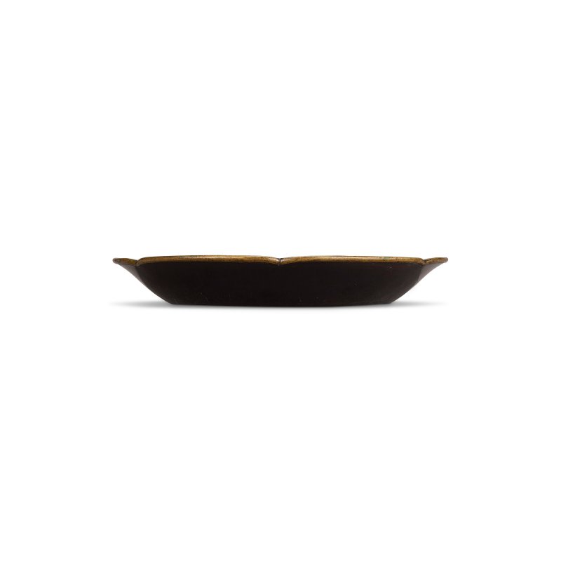 宋 黑漆葵式盤  SONG DYNASTY (960-1279 - 图2