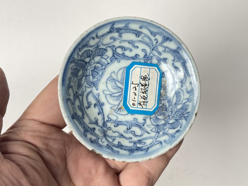 清 缠枝莲纹小盘一对 - 图8