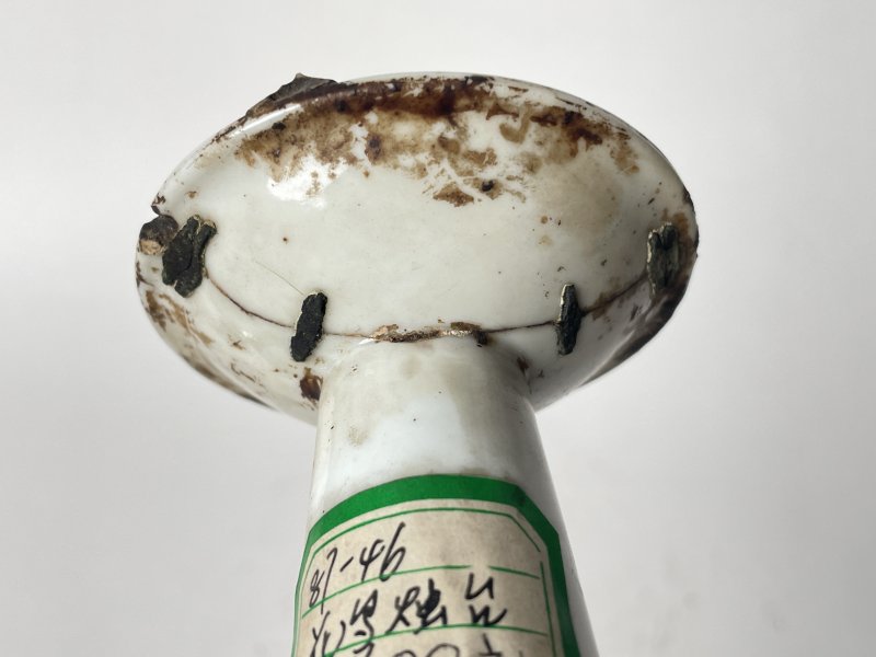 晚清民国 粉彩花鸟纹烛台 - 图12