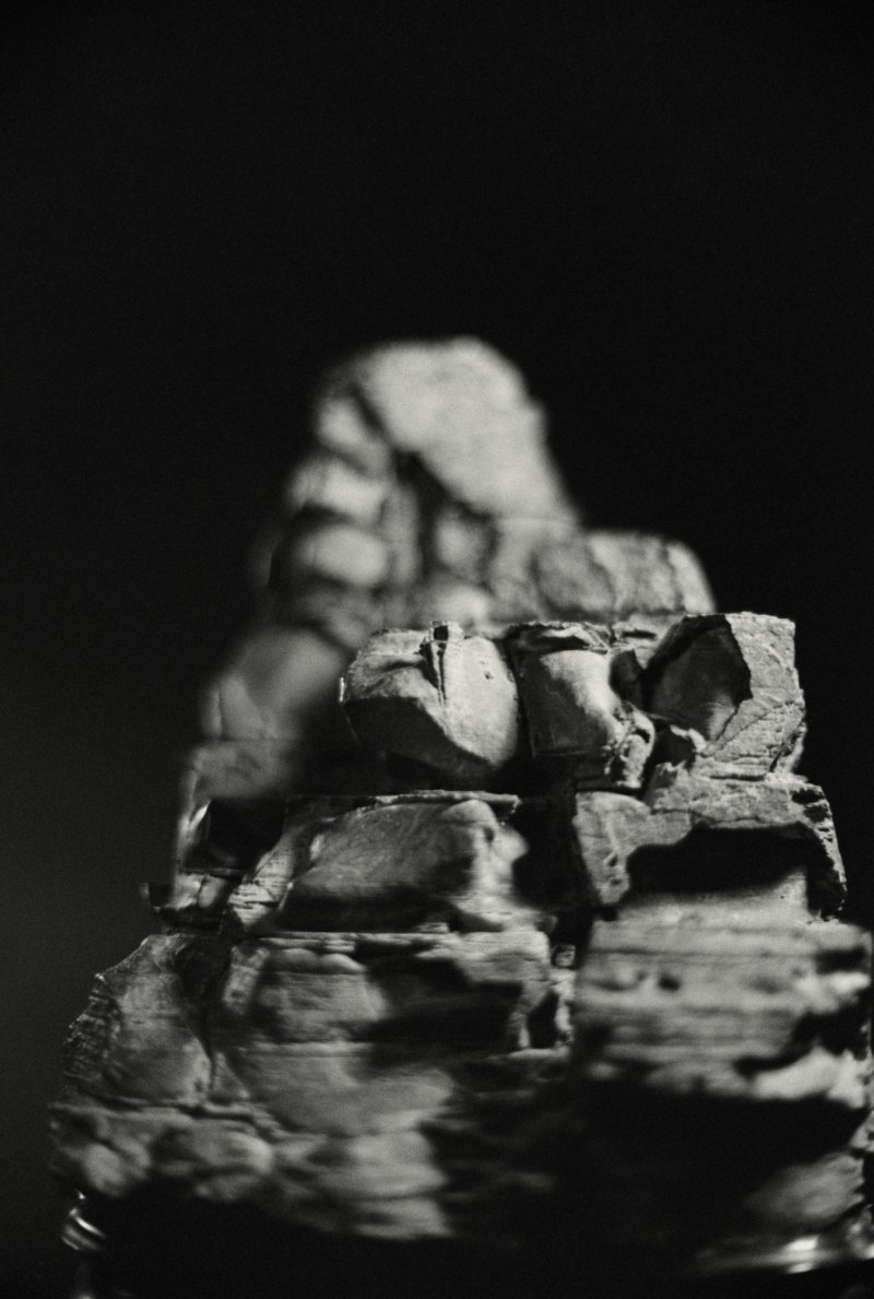The Ruan Yuan–Duanfang ‘Vulture Crag’ scholar’s rock, Ming dynasty;  the rock inscribed by Ruan Yuan, dated the first year of the Jiaqing reign (1796); the accompanying wood stand inscribed Taozhai qinggong and Duanfang |  明　「鷲巖」石供　清嘉慶元年（1796年）　 阮元題銘　  木座「陶齋清供」、「端方」款 - 图2