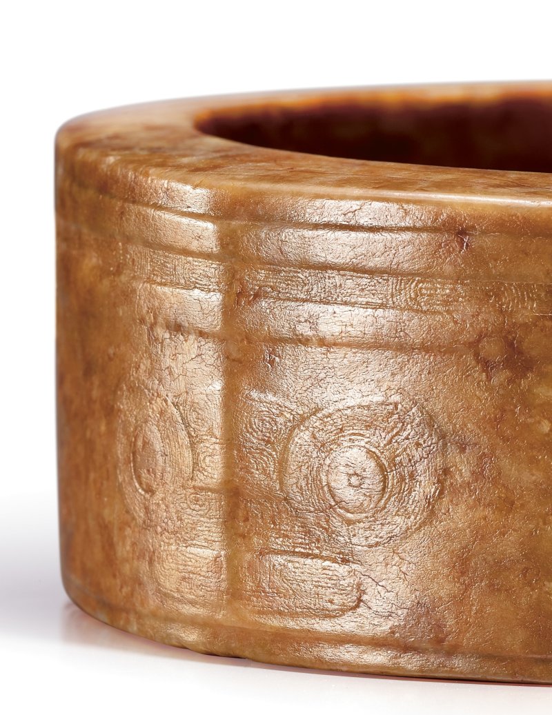 The Duanfang jade cong, Neolithic period, Liangzhu culture | 新石器時代　良渚文化　神人紋玉琮 - 图4