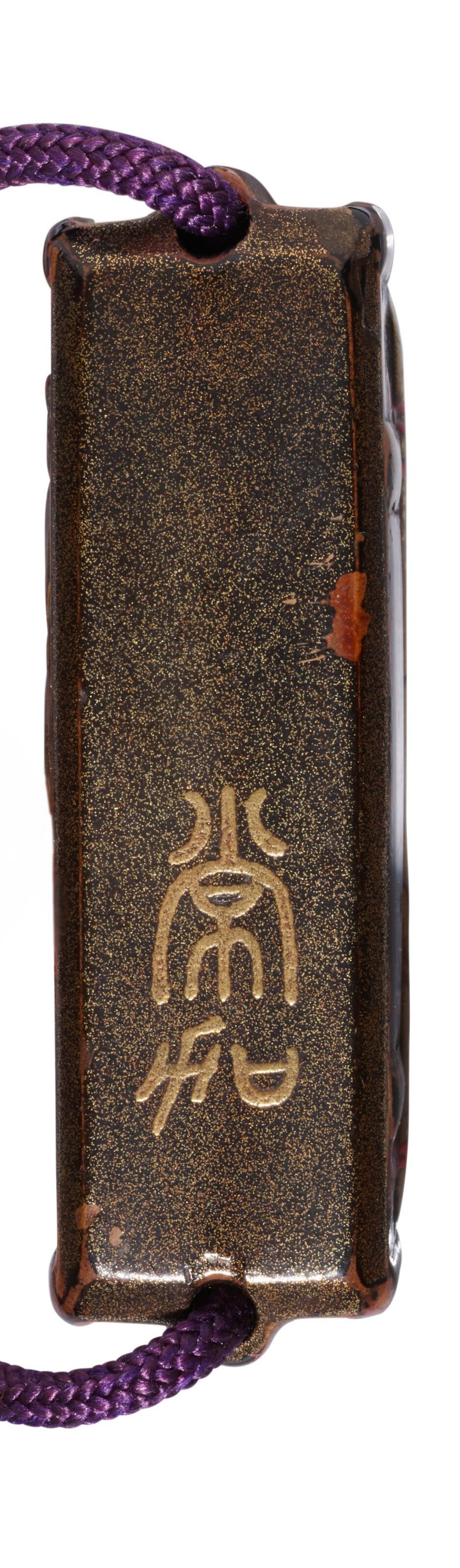 A BLACK LACQUER FOUR-CASE INRO  JAPAN, EDO PERIOD (LATE 17TH CENTURY), SEALED JOKA (YAMADA JOKASAI LINEAGE) - 图4