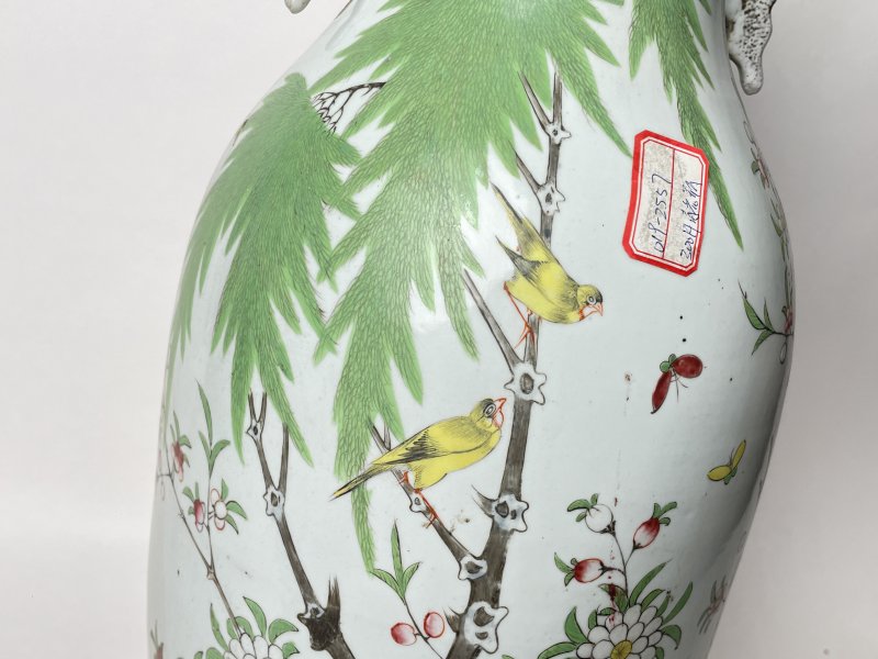民国 300件粉彩花鸟纹嫁妆瓶 - 图5