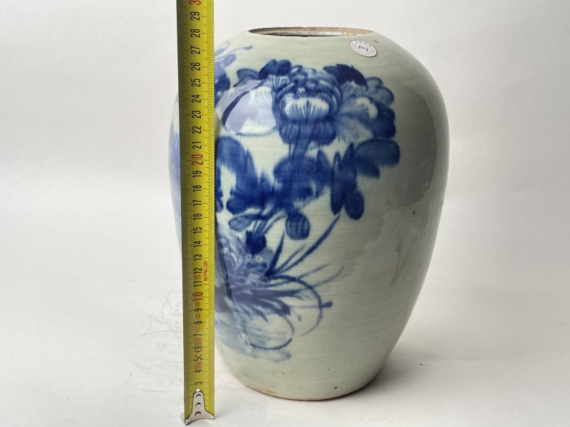 清 青花蝶恋花纹罐 - 图9